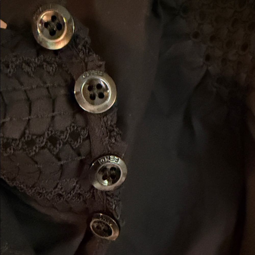 Fendi Black Smocked Top - Picture 5 of 9